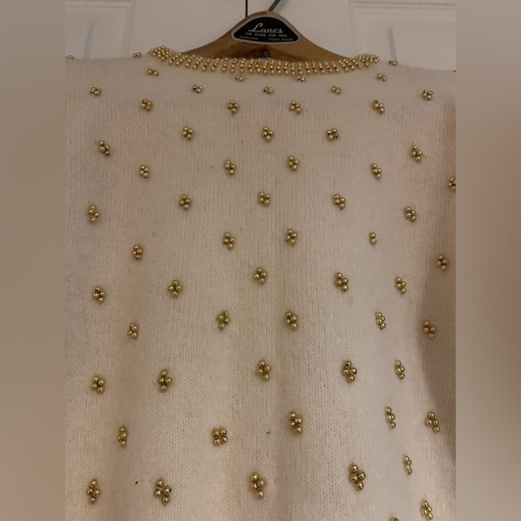 A. GIANNETTI 100% 2 PLY CASHMERE HAND BEADED  SWEATER - Picture 8 of 10